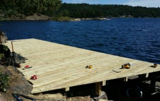 Bygging av gjestebrygge