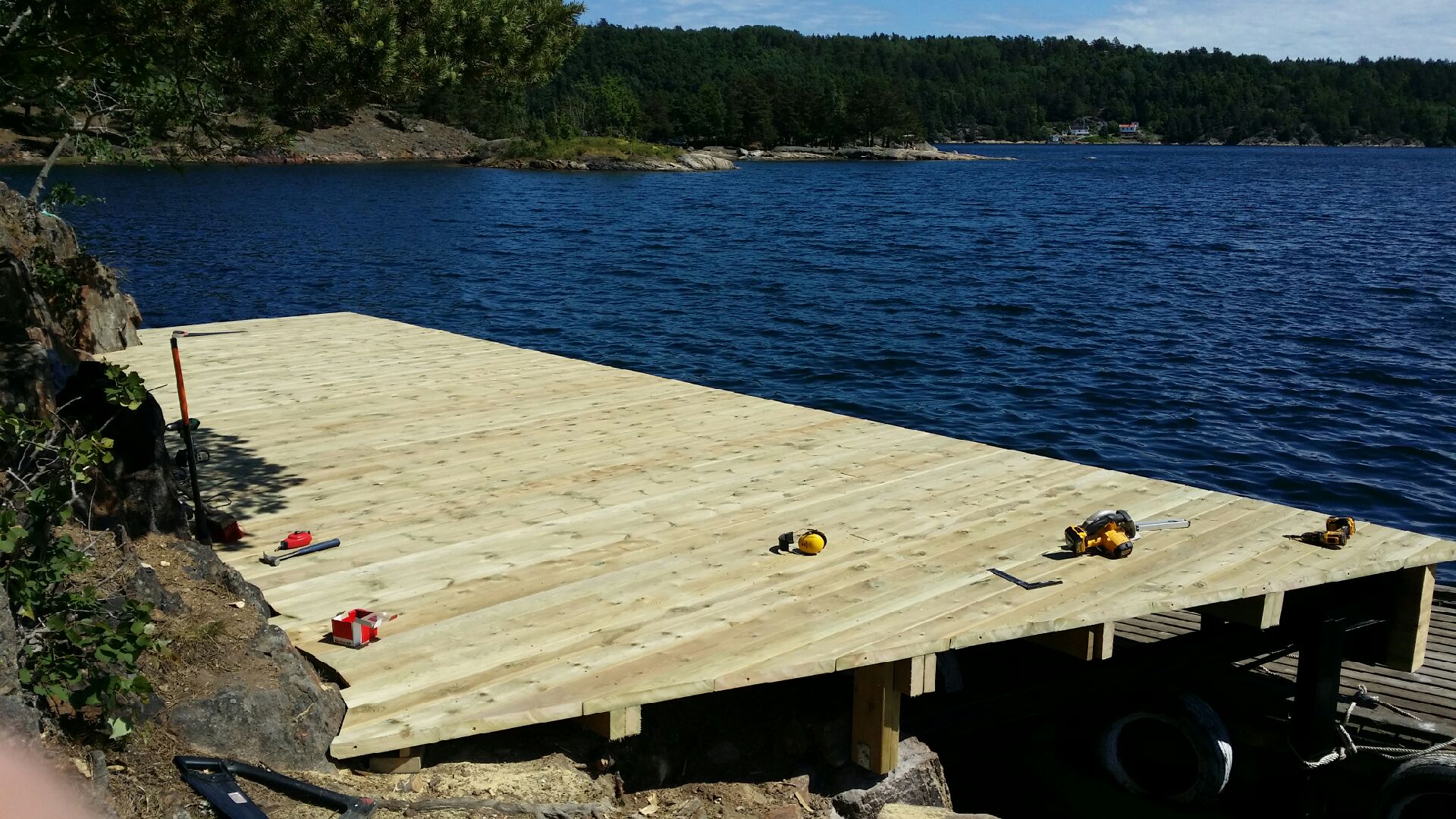 Bygging av gjestebrygge